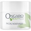 Ongaro Beauty Organic Face Moisturizer - Hydrating Face Cream with Probiotic Extracts, Aloe Vera, Vitamin A, C & E - Hyaluronic Acid Moisturizer for All Skin Types - Nourishes Skin - 2 fl. Oz