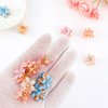 CUBACO 12pcs Mini Flower Hair Clips for Girls, Small Hair Decoration for Girls Hair Accessories for Girls