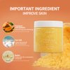 Liyalan Turmeric Body Scrub Moisturizing and Exfoliating Body, Face, Hand, Foot Scrub,Nourishes Skin,Deep Cleansing 7.8oz
