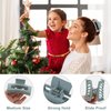 6 Pack Square Claw Clips, Hair Claw Clips for Women Girls, 3.5" Medium Non-slip Hair Clips, Rectangular Claw Hair Clips, Matte Hair Claws Strong Hold Jumbo Claw Clip for Thin Hair, Christmas Gifts