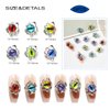 Devil Eye Nail Charms,24PCS 3D Alloy Nail Art Rhinestones Decoration for Acrylic Nails, Nail Diamonds Nail Jewels Accessories for Nail Art Supplies Manicure Craft DIY