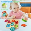 Montessori Toys for 1 2 3 Year Old Boys Girls, Wooden Puzzles for Toddler 2-4 Year Old Preschool Learning Toys, Dinosaur Eggs Peg Puzzles, Gifts for 1+ Year Old Birthday Easter Basket Stuffers