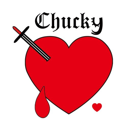 Bride of Chucky Heart Temporary Tattoos, 7-Pack Chucky Heart Tattoo Stickers, Perfect for Halloween Costume Parties and Cosplay