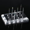 Anself Nail Drill Bits Holder File Bit Exhibition Stand Nail Grinding Stone Head Display Base