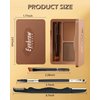 Eyebrow Powder Kit-2 Colors Soft Eye Brow Tinted Powder Palette, Waterproof & Long Lasting Natural Gray Brown Brow, Professional Eyebrow Contour Makeup Set for Women with Mirror Brow Brush & Razor-2#