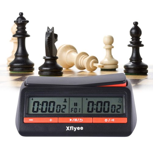 [2023 New] Xflyee Chess Clock - Digital Chess Timer, Available for Portable Timer for Board Games and Chess with Bonus and Delayed Countdown Function