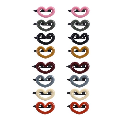 Kopida Colorful Mini Hair Clips Small Claw Clips Mini Jaw Clips Strong Grip for Women Girls Thick Hair, Sweet Duckbill Clip Bangs Clip Gifts