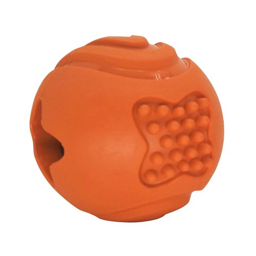 PETITUDE Dog Toys for Aggressive Chewers,Durable Peanut Butter Natural Rubber Slow Feeder Ball for Small and Medium Dogs, Indestructible Treat Dispensingpuppy Teething Interactive Pet Ball Toy