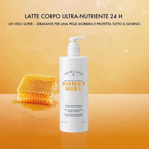 Perlier Honey Miel Ultra-Nourishing Body Lotion 400 ml, 13.5 Fl Oz, Made in Italy [Italian import]