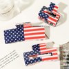 Vovii Red White Blue Hair Claw Clips, Patriotic American Flag Accessories for 4th of July Independence Day Outfits