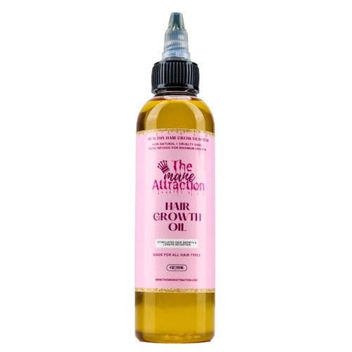 The Mane Attraction Hair Oil for All Hair Types, Infused with Rosemary Oil, Castor Oil & Black Seed Oil - Stimulating Hair Growth, Seals in Moisture, Soothes Irritated Scalp - 4 Fl Oz