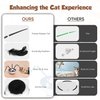 Pawingcat Cat Toys for Indoor Cats Automatic Cat Toy Cat Dancer Interactive Cat Toy Kitten Toys with Feather Butterfly Ribbon Cat Wand Catnip Toys for Cats Enrichment USB Rechargeable (Black)