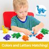 Coyban Dinosaur Letter Matching Toys, Educational Toys, Counting Dinosaur Sorting Toy Set, Montessori Learning Toys, Matching Letters Fine Motor Toys