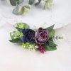 Anglacesmade Bridal Flower Hair Clip Floral Hair Comb Wedding Hairpiece Blush Headpiece Wedding Hair Accessories Prom Bride Bridesmaid Flower Girl Hair Jewelry for Women and Girls