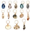 EXCEART Dreadlock Accessories 13pcs Hair Braid Rings Shell Headpiece Hair Clips Pendant Ocean Conch Seashell Enamel Charms Pendants for Diy Jewelry Making Hair Jewelry Accessories