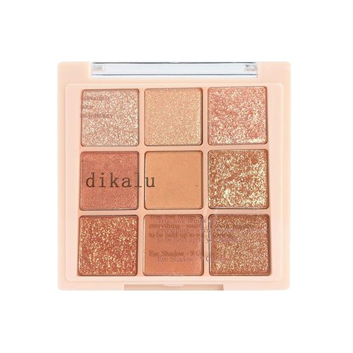 GHFCZOO Rose Gold Dark Brown Colorful neutral Eyeshadow Palette Makeup,9Color Matte Shimmer Natural Smokey Eye Eyeshadow palettes Highly Pigmented Neutral Long Lasting Waterproof (04#)