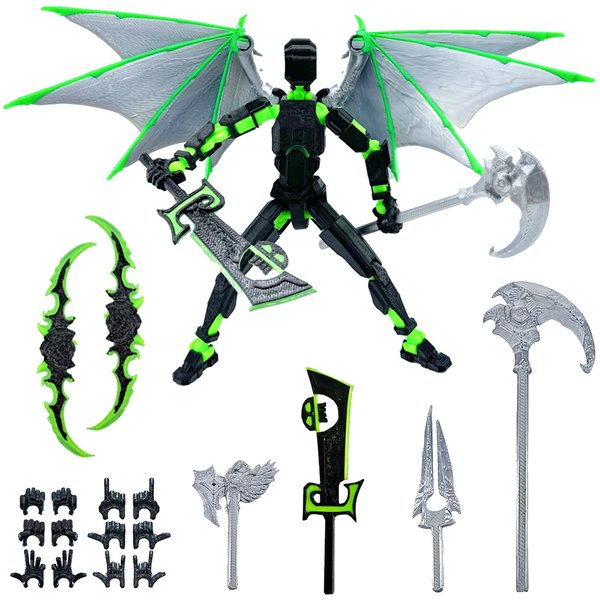 ZOMGURD (Assembly Completed) T13 Action Figure Set,Titan 13 Robot Movable Action Figure,3D Printed 13 Action Figure Articulated,Full Body Mechanical Doll,Christmas Birthday Gift for Kids Adult