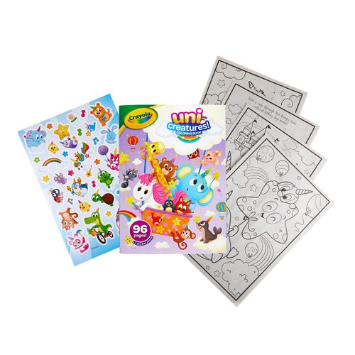 Crayola Uni-Creatures Coloring Book, 96 Unicorn Coloring Pages, Gift for Kids, Ages 3, 4, 5, 6, Multi