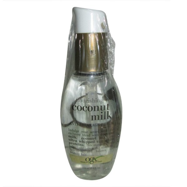 Vogue International Ogx Serum AntiBreakage Ounce 118ml, Nourishing Coconut Milk, 4 Fl Oz