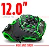 Franklin Sports Softball Glove - Windmill Fastpitch + Slowpitch Softball Glove - Green Softball Mitt - Right Hand Throw Adult + Youth - 12", Lime