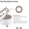 ABH AMAZINGBEAUTY HAIR Silicone Lined Micro Links Rings Beads for Hair Extensions 5.0x3.0x3.0 mm 500Pcs Brown Hair Beads