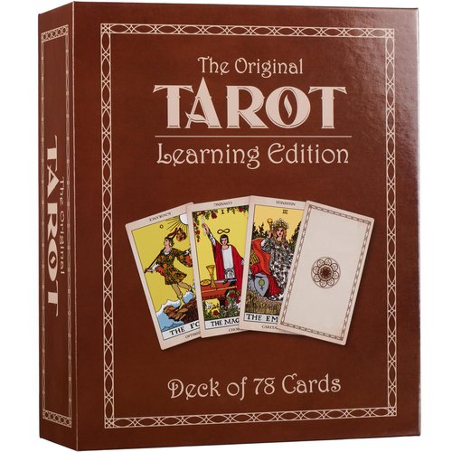 Da Brigh Original Tarot Learning Edition Tarot Cards with Meanings on Them, Keywords, Guidebook, and Workbook for Beginners, Inspired by The Rider Waite Tarot Deck