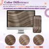 LaaVoo Clip in Hair Extensions Real Human Hair Balayage Hair Extensions Clip ins Light Brown Ombre Blonde Human Hair Clip in Extensions Natural Straight 16 Inch 5pcs/80g #8/60/8