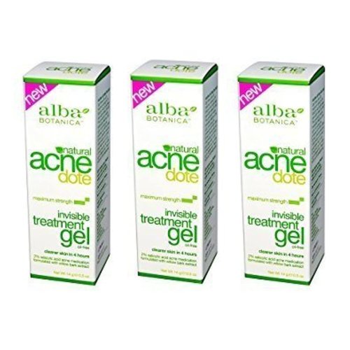 Alba Botanica Acnedote Invisible Treatment Gel 5 oz (3 Pack), Unscented
