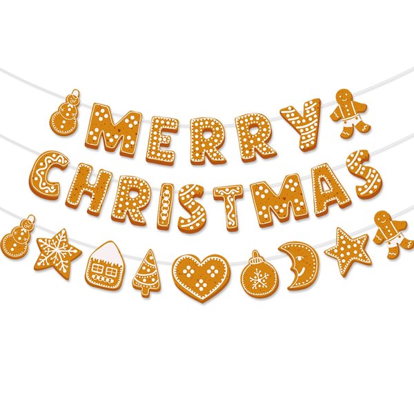 Merry-Christmas Holiday Party-Decorations Wall-Window Banners - 2pcs Fireplace Happy New Year Birthday Paper Streamers, Hanging Backdrop Decor Lasting Surprise