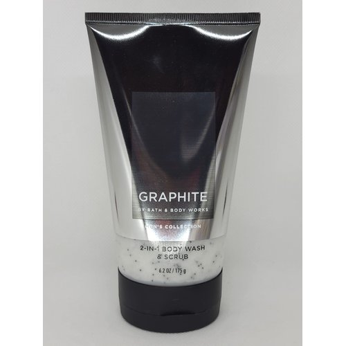 Bath and Body Works Graphite Men's Collection 2-in-1 Body Wash & Scrub 6.2 oz / 175 g (Graphite)