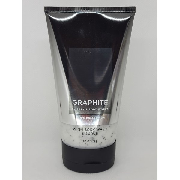 Bath and Body Works Graphite Men's Collection 2-in-1 Body Wash & Scrub 6.2 oz / 175 g (Graphite)