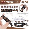 Hanaive 20 Pcs Football Hair Ties Football Hairbands Football Themed Party Favors Elastic Ponytail Holders Football Scrunchie No Crease Ribbon Party Accessories for Women Football Team Gifts