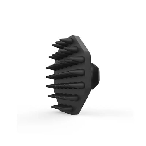 SILKLE Silicone Scalp Scrubber - Massage Shampoo Brush, Soft Bristles for Hair Growth & Dandruff Removal - Ergonomic Design, Wet & Dry Use, Deep Cleansing Scalp Exfoliator for All Hair Types - Black
