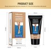 Waterproof Leg Makeup No Transfer,Full Coverage Body Concealer for Legs, Vein Cover-Up Cream, Even Skin Tone, Natural Tan Finish, Instant Tanning Flawless Legs,Body Foundation (#02 MEDIUM GLOW, 30ML)