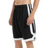 TopTie Big Boys Youth Soccer Short, 8 Inches Running Shorts with Pockets-White-M/ 10-12