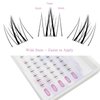 Lash Clusters for Bottom Eyelashes DIY Lash Extension TEESTOU Lower Individual Lashes Natural look Wispy Lower False Lashes 7mm Wide Stem Under Eyelash Clusters(Bottom Lash Extesnion-X02-7mm)