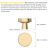 Asidrama 10 Pack 1-1/4 Inch Brushed Brass Kitchen Cabinet Knobs Gold Dresser Knobs Drawer Knobs Round Cabinet Hardware Zinc Knobs for Dresser Drawers