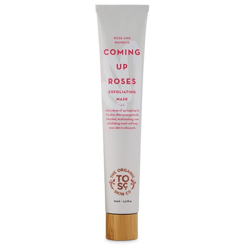 Exfoliating and Hydrating Face Mask | Coming Up Roses by The Organic Skin Co. | Exfoliating Face Wash and Face Scrub | Facial Masks for Women Skin Care | 2 Fl Oz
