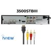 IVIEW-3500STBA III, ATSC Digital Converter Box with Recording and Media Player, Analog to Digital, QAM Tuner, Channel 3/4, HDMI, A/V, USB, Learning Remote Control (New Firmware)