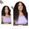 Hetto Curly Clip in Hair Extensions Human Hair #2 Darkest Brown Hair Extensions Clip in Human Hair Full Head Natural Wavy Clip in Extensions 20 Inch 7pcs 105+20g