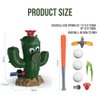 3-in-1 Water Sprinkler Baseball Games Set for Kids Outdoor Fun Summer Water Game with 3 Baseballs and Adjustable Sprinkler Heads for Backyard Lawn and Garden