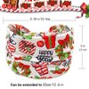 Christmas Stretchy Headbands For Women Girls 3Pcs Head Bandana Non-Slip Knotted Headbands Santa Claus Elastic Hair Bands Winter Fashion Yoga Wide Knot Hair Bandanas Headdress