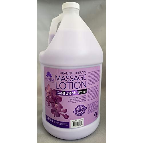 La Palm -"Sweet Lavender Dreams" Healing Therapy Massage Lotion - Refill Size (1 Gallon)