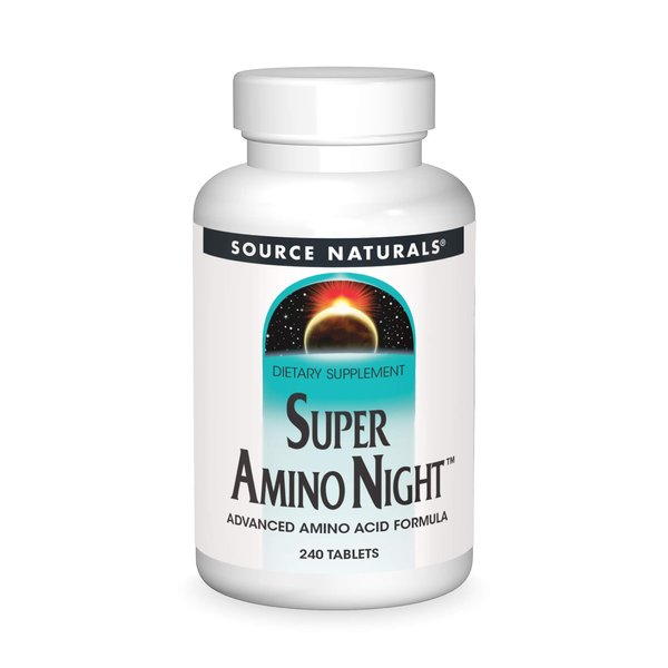 Source Naturals Super Amino Night - Advanced Amino Acid Formula - 240 Tablets