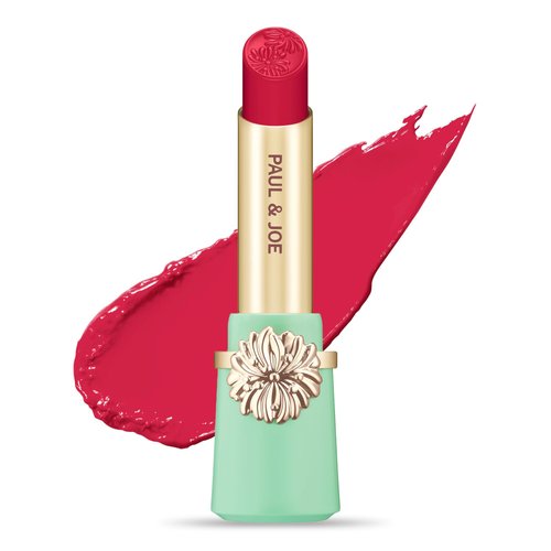Paul & Joe Moisturizing Lipstick Refill Only, Case Sold Separately, Long Lasting Lipstick for Highly-Pigmented Lip Color, 20 The Arrival of Romance, Classic Red Lipstick, 0.10 oz