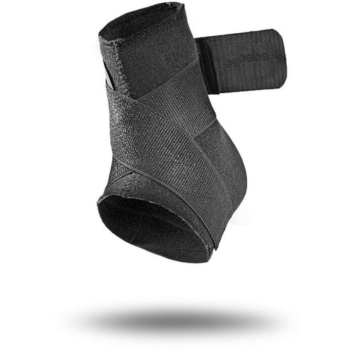 MUELLER Sports Ankle Support with Straps, Ankle Pain Relief Support for Men and Women, Ideal for Plantar Fasciitis and Achilles Tendonitis, Blue, One Size