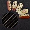 JERCLITY 1 Box 6 Strips Nail Chains for Nail Art Gold Alloy Metal Nail Art Chains Gold Nail Charms Punk Nail Studs Gold Caviar Beads Chain Jewelry Accessories for Women Nail Art