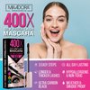 400X Pure Silk Fiber Lash Mascara [Ultra Black Volume and Length], Longer & Thicker Eyelashes. Waterproof, Long Lasting, Instant & Very Easy to Apply, Smudge-proof, Hypoallergenic