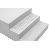 Teak Tuning Monument Series Concrete Fingerboard Obstacle, The Stoop Manual Pad Stairs - 3" Wide, 5.5" Long - Ultra Premium, Super Durable Polymer Modified Concrete - Sterling Gray Colorway