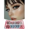 False Eyelashes, Natural lashes Wispy Mink Lashes Fluffy Eye Lashes,Mink Lashes,Lash Strips that Look Like Extensions 10 Pairs Pack